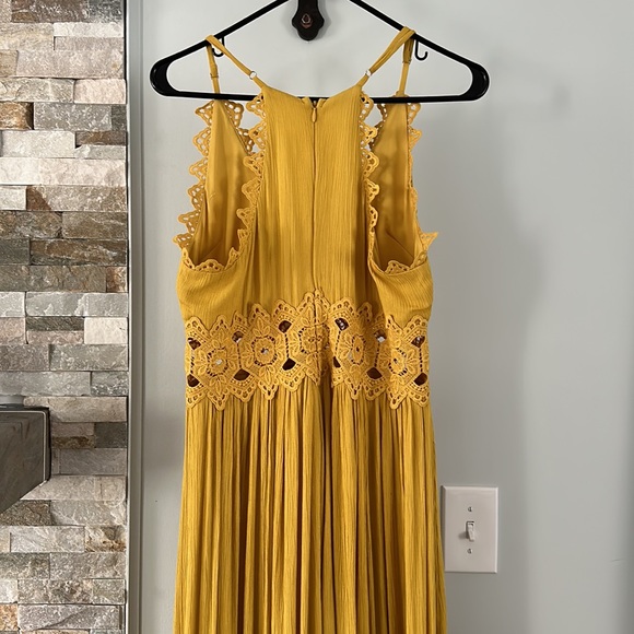 This Is Love Mustard Yellow Lace Maxi - Picture 7 of 10